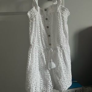 cute girls white romper
